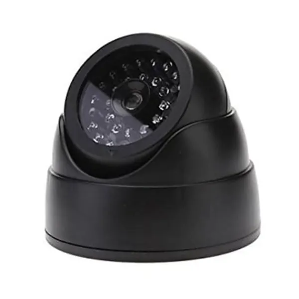 Discount Udendørs CCTV Falsk Simuleringskamera med Blinkende LED-Lys Hjemmesikkerhed Dome Falskkamera Falske Overvågningskameraer