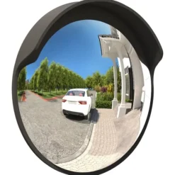Clearance Udendørs konveks trafikspejl Ø45 cm polycarbonat sort - Trafikspejl - Trafikspejle - Home & Living Sikkerhedsspejle