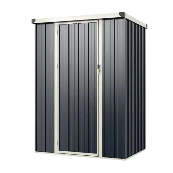 Skure, Garager & Carports^Udendørs opbevarcmgsskur, 10×8 cm, grå