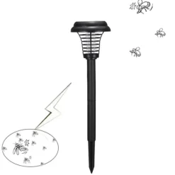 Insektmiddel & Dyreafvisende Middel^Udendørs Solar Mosquito Killer Lampe Elektrisk Bug Zapper Vandtæt Insektfælde Anti Myg Lys Haveplæne Myggefælde