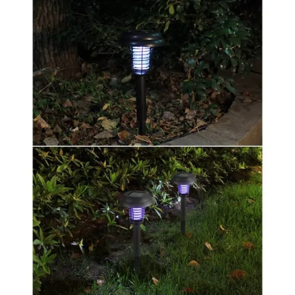 Insektmiddel & Dyreafvisende Middel^Udendørs Solar Mosquito Killer Lampe Elektrisk Bug Zapper Vandtæt Insektfælde Anti Myg Lys Haveplæne Myggefælde