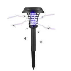 Insektmiddel & Dyreafvisende Middel^Udendørs Solar Mosquito Killer Lampe Elektrisk Bug Zapper Vandtæt Insektfælde Anti Myg Lys Haveplæne Myggefælde