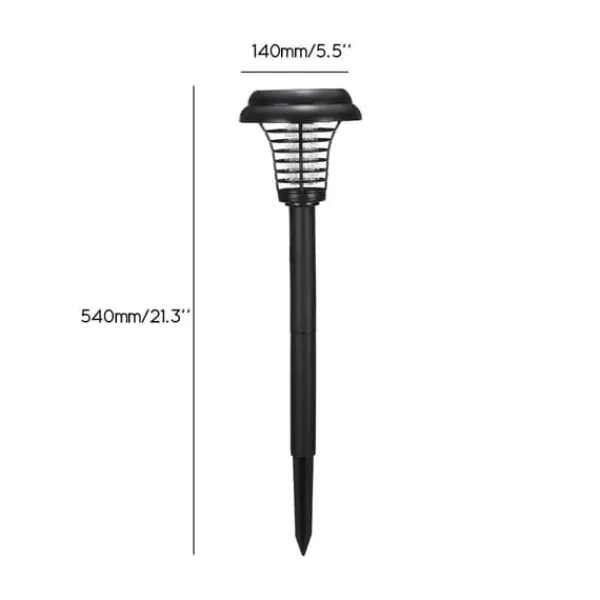 Insektmiddel & Dyreafvisende Middel^Udendørs Solar Mosquito Killer Lampe Elektrisk Bug Zapper Vandtæt Insektfælde Anti Myg Lys Haveplæne Myggefælde