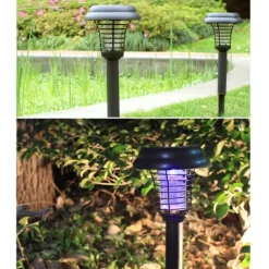 Insektmiddel & Dyreafvisende Middel^Udendørs Solar Mosquito Killer Lampe Elektrisk Bug Zapper Vandtæt Insektfælde Anti Myg Lys Haveplæne Myggefælde