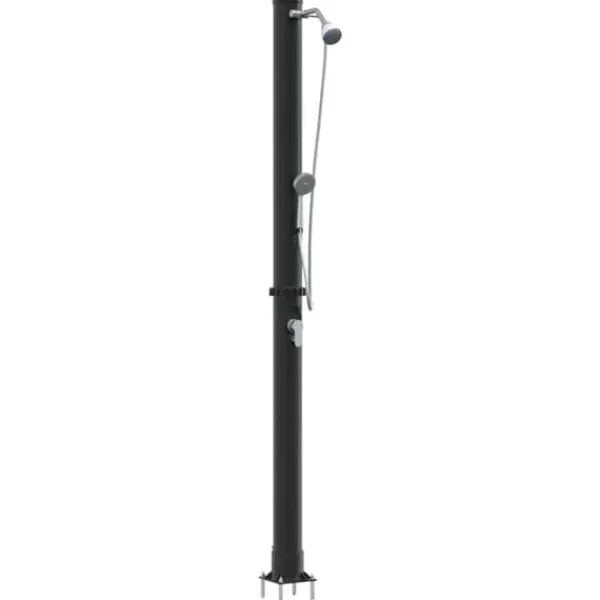 Discount Udendørs solbruser i sort - Stilfuld og funktionel | Materiale: PVC og aluminium | Højde: 217 cm Spa & Udendørsbad