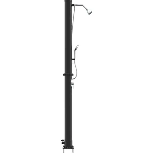 Discount Udendørs solbruser i sort - Stilfuld og funktionel | Materiale: PVC og aluminium | Højde: 217 cm Spa & Udendørsbad