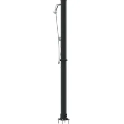 Discount Udendørs solbruser i sort - Stilfuld og funktionel | Materiale: PVC og aluminium | Højde: 217 cm Spa & Udendørsbad