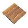 Online Udendørs terrassefliser - Klikbare træfliser 30x30 cm - 36 stk. - Dækker 3,24 m² - Vandtæt - Tykkelse 2 cm - Til terrasse/balkon - Brun Havedekorationer