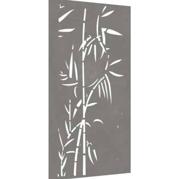Clearance Udendørs vægdekoration 105x55 cm bambusdesign cortenstål - Havedekoration - Havedekorationer - Home & Living Havedekorationer