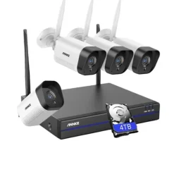 Outlet Udendørs Wifi Overvågningskamera, To-vejs lyd, Natvision, 4TB Sikkerhedsmonitorer & Videokameraer