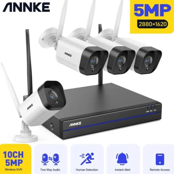 New Udendørs Wifi Overvågningskamera, To-vejs lyd, Natvision, 0TB Sikkerhedsmonitorer & Videokameraer