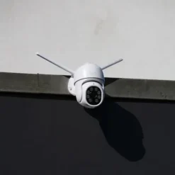 Outlet Udendørskameraer - DIO CONNECTED HOME - Sæt med 2 - Roterende kablet dobbeltbånd - 4MP Sikkerhedsmonitorer & Videokameraer