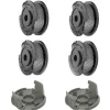 Havemaskiner^Udskiftningsspole- og dækselsæt til Bosch Easy GrassCut 4-Pack