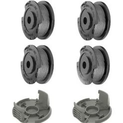 Havemaskiner^Udskiftningsspole- og dækselsæt til Bosch Easy GrassCut 4-Pack