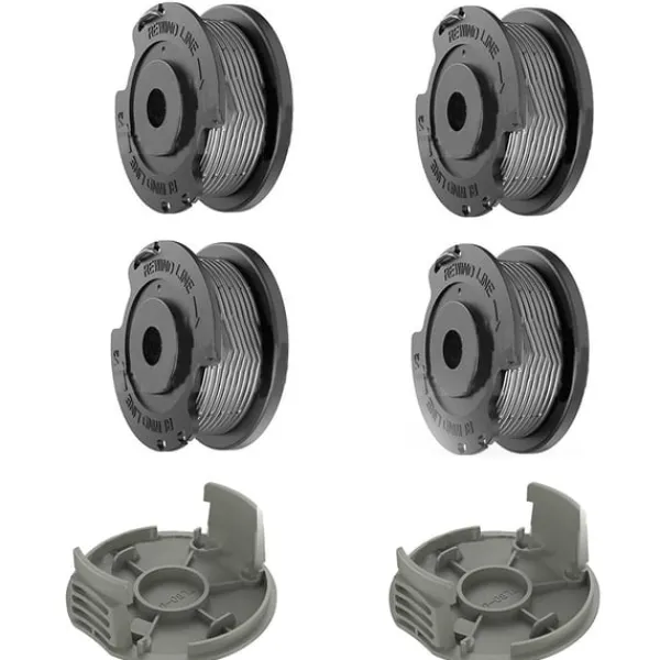 Havemaskiner^Udskiftningsspole- og dækselsæt til Bosch Easy GrassCut 4-Pack