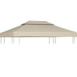 Telte & Lysthuse^Udskiftningstag til havepavillon 3x4 m - Vandafvisende | Farve: Beige | Vægt: 310 g/m²