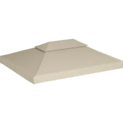 Telte & Lysthuse^Udskiftningstag til havepavillon 3x4 m - Vandafvisende | Farve: Beige | Vægt: 310 g/m²