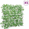 Clearance Udvideligt espalier med kunstig vedbend - Privatlivshegn | Størrelse: 180x65 cm | Farve: Grøn Buer, Spalier, Lysthuse Uden Tag