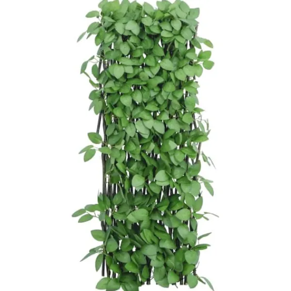 Clearance Udvideligt espalier med kunstig vedbend - Privatlivshegn | Størrelse: 180x65 cm | Farve: Grøn Buer, Spalier, Lysthuse Uden Tag