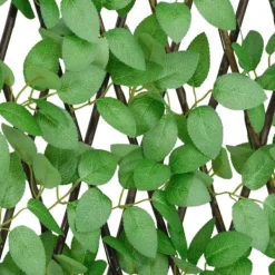 Clearance Udvideligt espalier med kunstig vedbend - Privatlivshegn | Størrelse: 180x65 cm | Farve: Grøn Buer, Spalier, Lysthuse Uden Tag