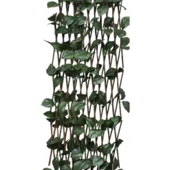 Buer, Spalier, Lysthuse Uden Tag^Udvideligt pilehegn med espalier - 5 stk. | Mål: 180x60 cm | Kunstige blade