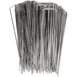 Haveduge^U-formede havepæle i galvaniseret stål - 100 stk. - 3 mm tykkelse