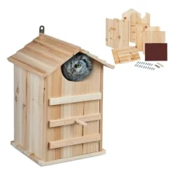 Til Fugle & Småvildt^Uglerede Byggesæt, 38,5x25x28 cm, Natur