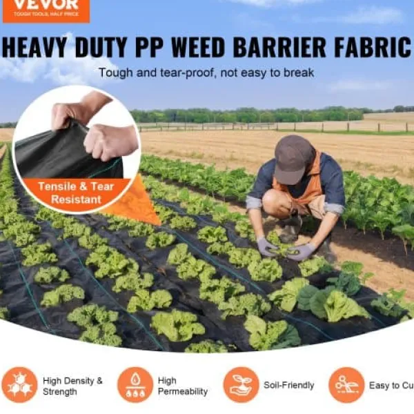 Sale Ukrudtsdug, 120x1520 cm, Sort, Polypropylen Haveduge