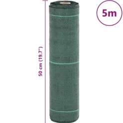 Discount Ukrudtsdug 0,5x5 m - Effektiv ukrudtskontrol | Farve: Grøn | Størrelse: 0,5x5 m Haveduge