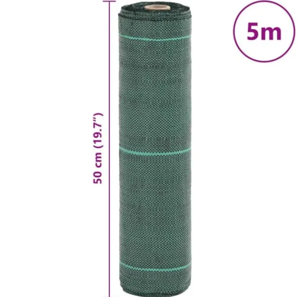 Discount Ukrudtsdug 0,5x5 m - Effektiv ukrudtskontrol | Farve: Grøn | Størrelse: 0,5x5 m Haveduge