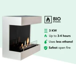 Pejse^Umbria bio-ethanol vægpejs - humørpejs - 3 KW varme