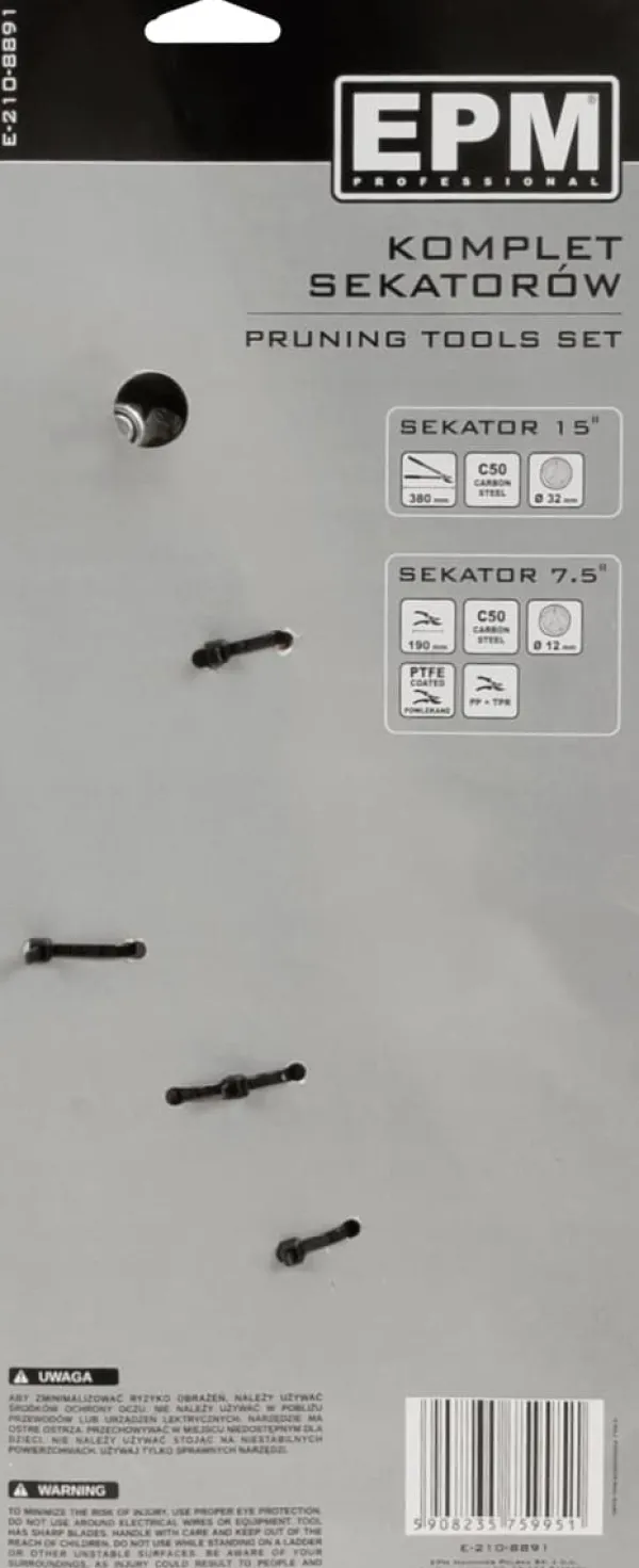 Haveværktøj^UNIVERSAL BESKÆRINGSSAKSSÆT - E-210-8891