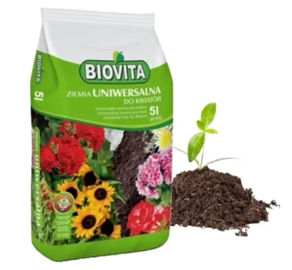 Jord & Sand^Universal havejord 5,5-6,5 pH til blomster 5 l