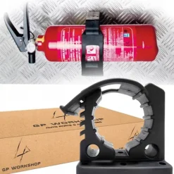 Sale UNIVERSAL HOLDER 1 STK. TIL BRANDSLUKKER SKOVL CYLINDERREB OFFROAD 70-84MM 23KG Brandslukkere