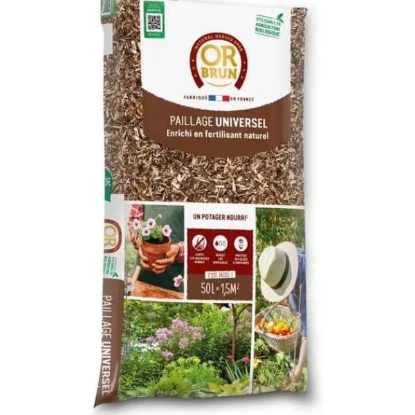 Clearance Universal mulching - GULDBRUN - OBRPFUNI50N - 50 L Kompostdækning