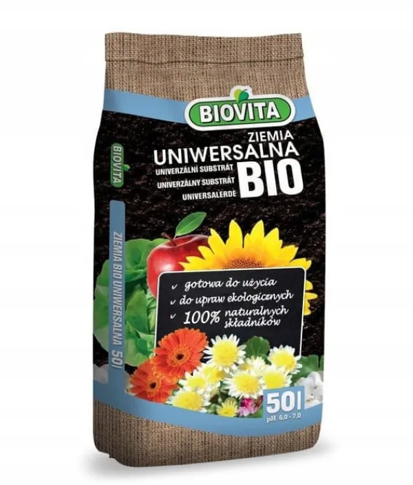 Jord & Sand^Universal organisk jordsubstrat 50L BIOVITA EKO