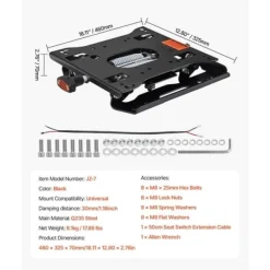 Havemaskiner^Universal Sædeophængssæt, Uden Slider Track, Passer til Plæneklippertraktor, Holdbar, Nem Installation, Komfortabel Kørsel