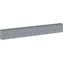 Discount Upphöjd Odlingslåda i Rosttrögt Stål - Hållbar och Dekorativ | Storlek: 578x50x69 cm | Färg: Brunt Plantningsbænke