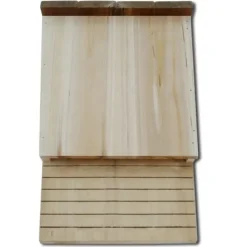 New Uppsättning av fladdermushus i trä - Ekologiska bostäder för fladdermöss | Storlek: 22x12x34 cm | Antal: 4 st Til Fugle & Småvildt