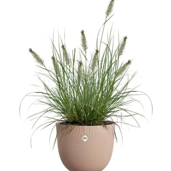 Outlet Urtepotte - ELHO - Sereh Rond 40 - Brun - Ø 39 x H 33 cm - 100% genbrugt Krukkeplanter Indendørs