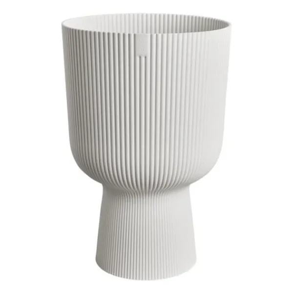 Sale Urtepotte - Elho - Vibes Fold Coupe - Hvid - L 30 x B 29,5 x H 45 cm - Indendørs - 100% genbrugt Krukker & Plantebeholdere