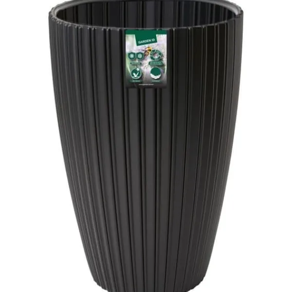 Krukker & Plantebeholdere^Urtepotte - Garden ID - Fancy - 40 x 58 cm - Til haver, altaner eller indendørs - Sort