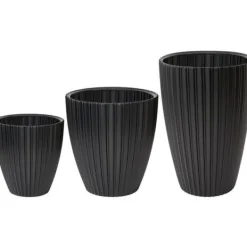 Krukker & Plantebeholdere^Urtepotte - Garden ID - Fancy - 40 x 58 cm - Til haver, altaner eller indendørs - Sort