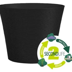 Krukker & Plantebeholdere^Urtepotte - GARDEN ID - Green Care Sense Sort-Antracit - 30 x 27 cm - 10 års garanti - 100% genanvendt - UV- og frostbestandig
