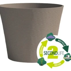 Urtepotte - GARDEN ID - Green Care Sense Taupe - 30 x 27 cm - 10 års garanti - 100% genanvendt - UV- og frostbestandig Krukker & Plantebeholdere