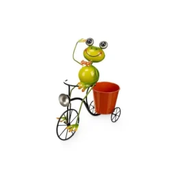 Best Urtepotte Ibergarden Gul Rød Grøn Metal Cykel Frø 31,5 x 32 x 17 cm Havedekorationer