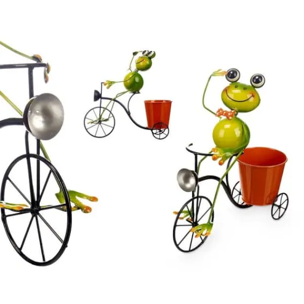 Best Urtepotte Ibergarden Gul Rød Grøn Metal Cykel Frø 31,5 x 32 x 17 cm Havedekorationer