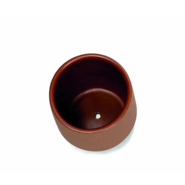 Urtepotte med fad Alexandra House Living Terrakotta Keramik 18 x 18 x 18 cm Krukkeplanter Indendørs