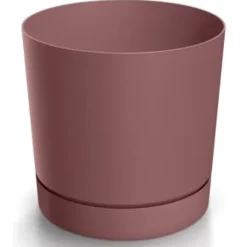 Krukker & Plantebeholdere^Urtepotte med underkop marsala plastik 23,9 cm Tubo