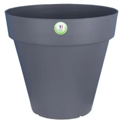 Krukker & Plantebeholdere^Urtepotte Riviera 414076 Cirkulær Grå Plastik